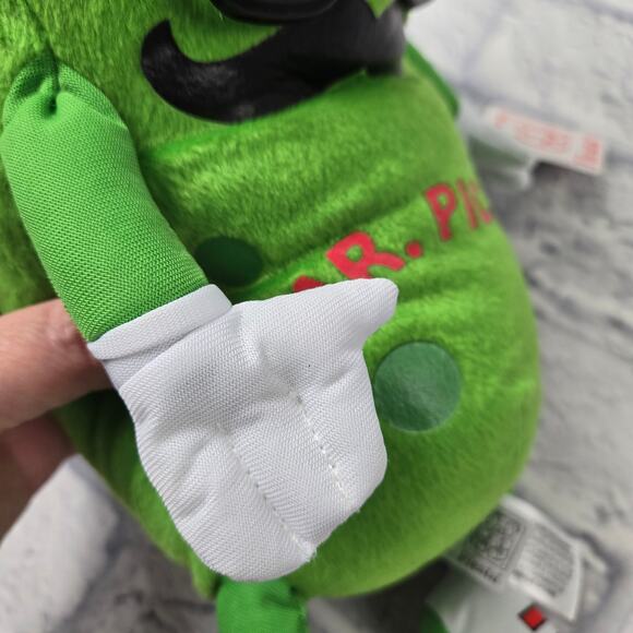 Fiesta Mr Pickle Plush 12 inch Green Mustache Eyeglasses - Picture 11 of 16